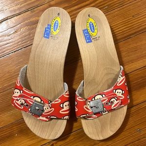 Dr Scholl’s & Paul Frank Monkey Sandals sz 6 womens